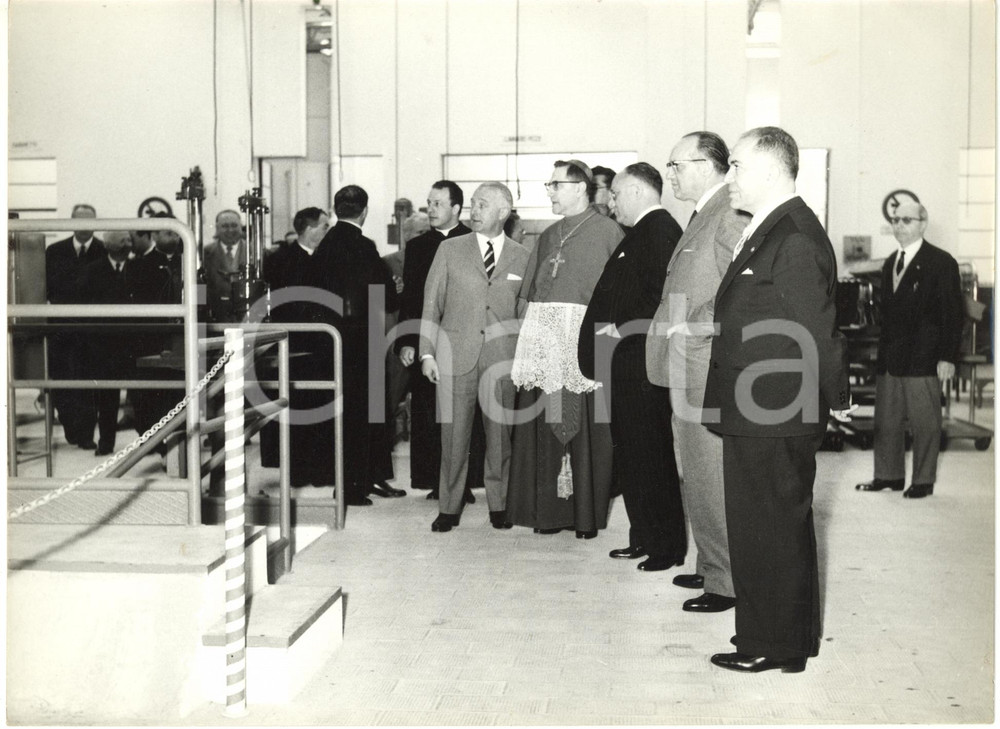 1958 GENOVA Inaugurazione succursale FIAT - Cardinale Giuseppe SIRI (3) *Foto