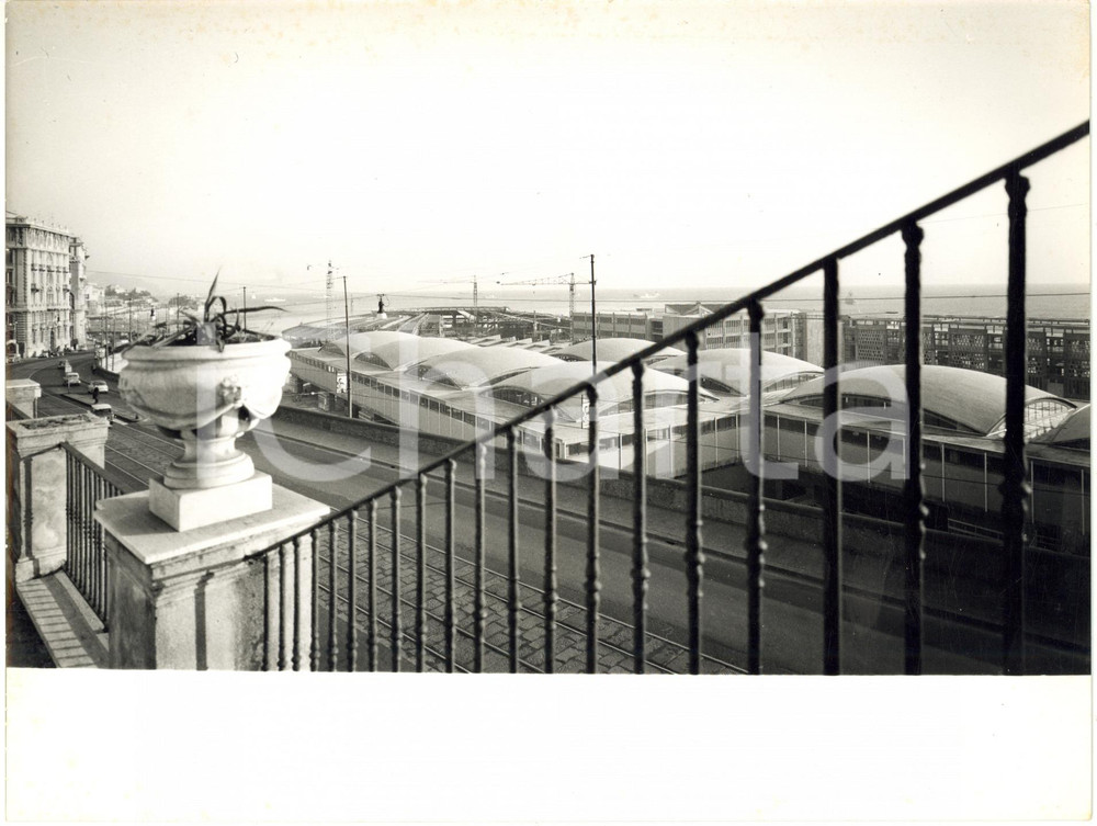1963 GENOVA FOCE - Vista sul nuovo quartiere fieristico *Foto VINTAGE 24x18 cm