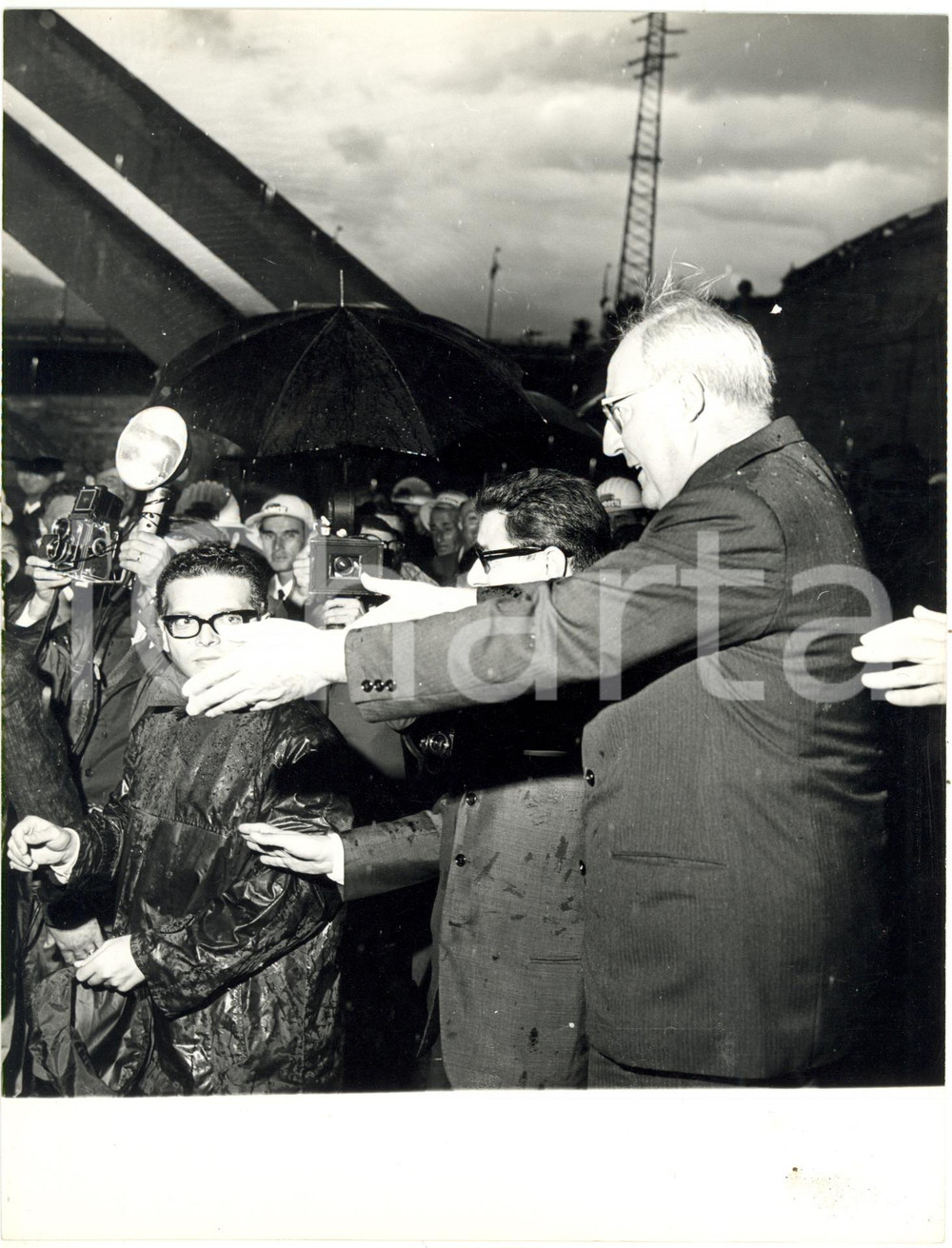 1967 GENOVA - PONTE MORANDI - Giuseppe SARAGAT inaugura Viadotto Polcevera (1)