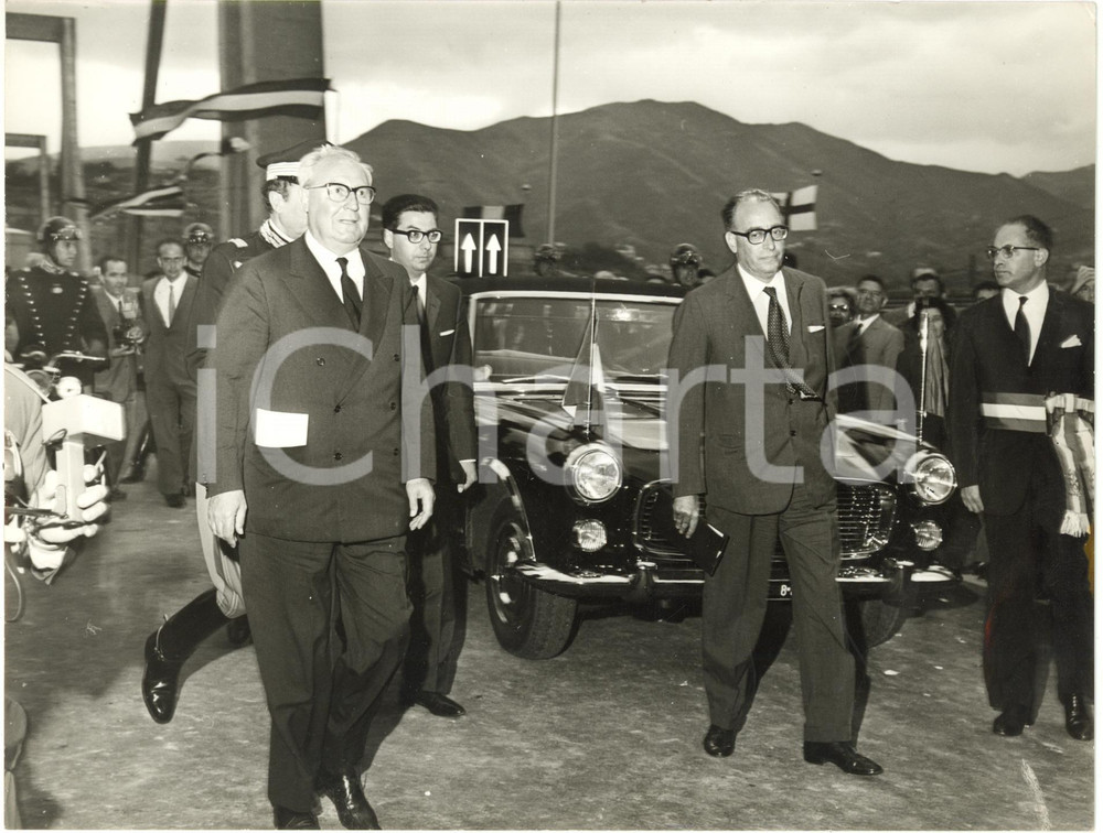 1967 GENOVA - PONTE MORANDI - Giuseppe SARAGAT inaugura Viadotto Polcevera (3)