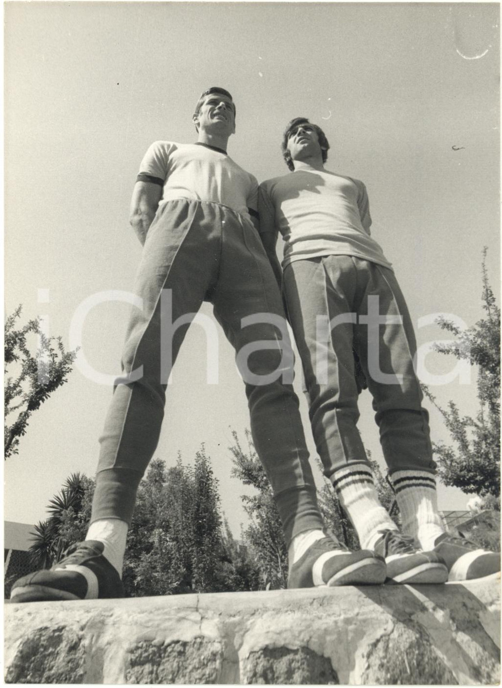 1970 MESSICO Mondiali CALCIO - Giacinto FACCHETTI e Pierino PRATI in allenamento