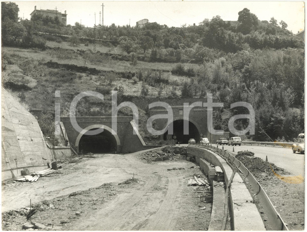 1962 GENOVA CERTOSA A7 Autostrada dei Giovi - Lavori di raddoppio (1) *Foto