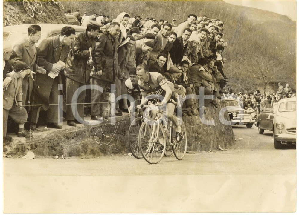 1953 MILANO-SANREMO - Guido DE SANTI e Giuseppe BURATTI sul Passo del Turchino 