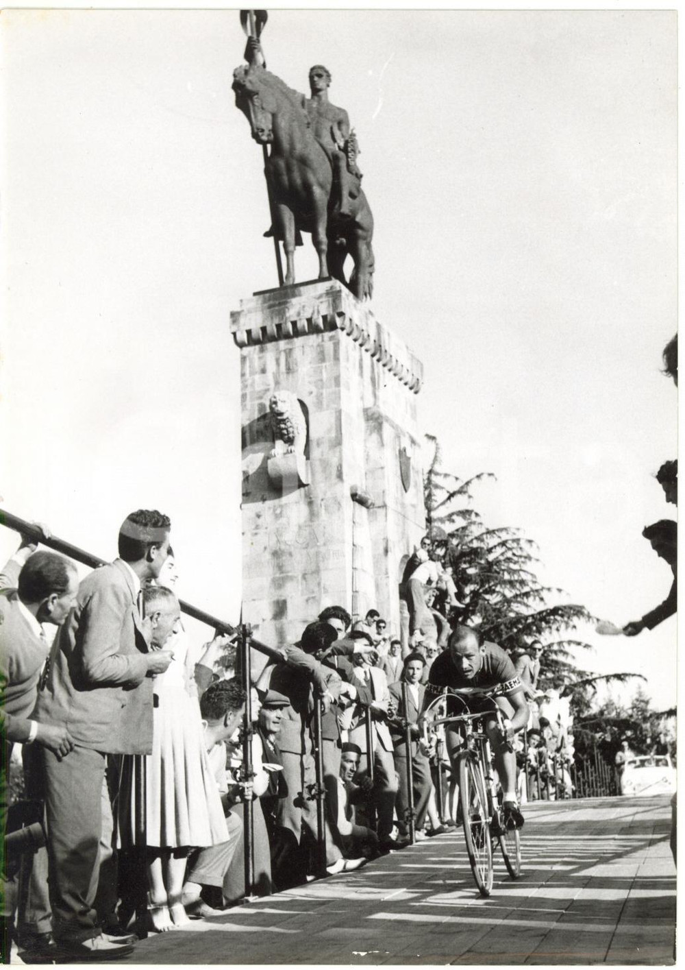 1956 CICLISMO GIRO D'ITALIA - Fritz SCHÄR durante la tappa Livorno-Lucca *Foto