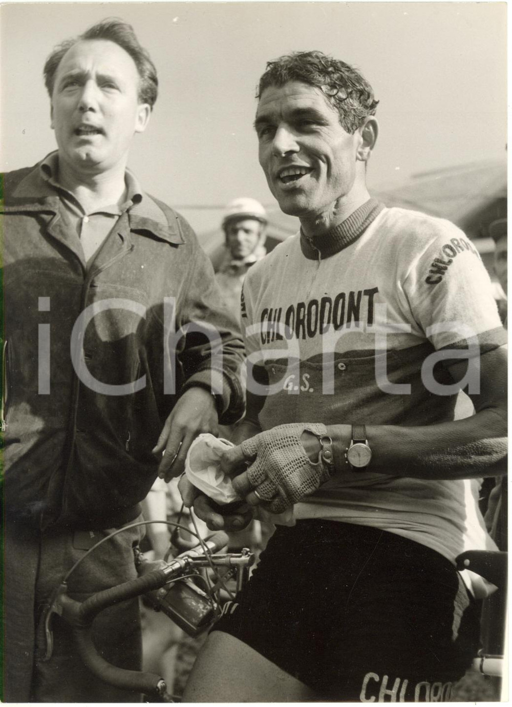 1957 CICLISMO GIRO D'ITALIA - Mario BARONI vince la tappa Genova-Saint-Vincent 