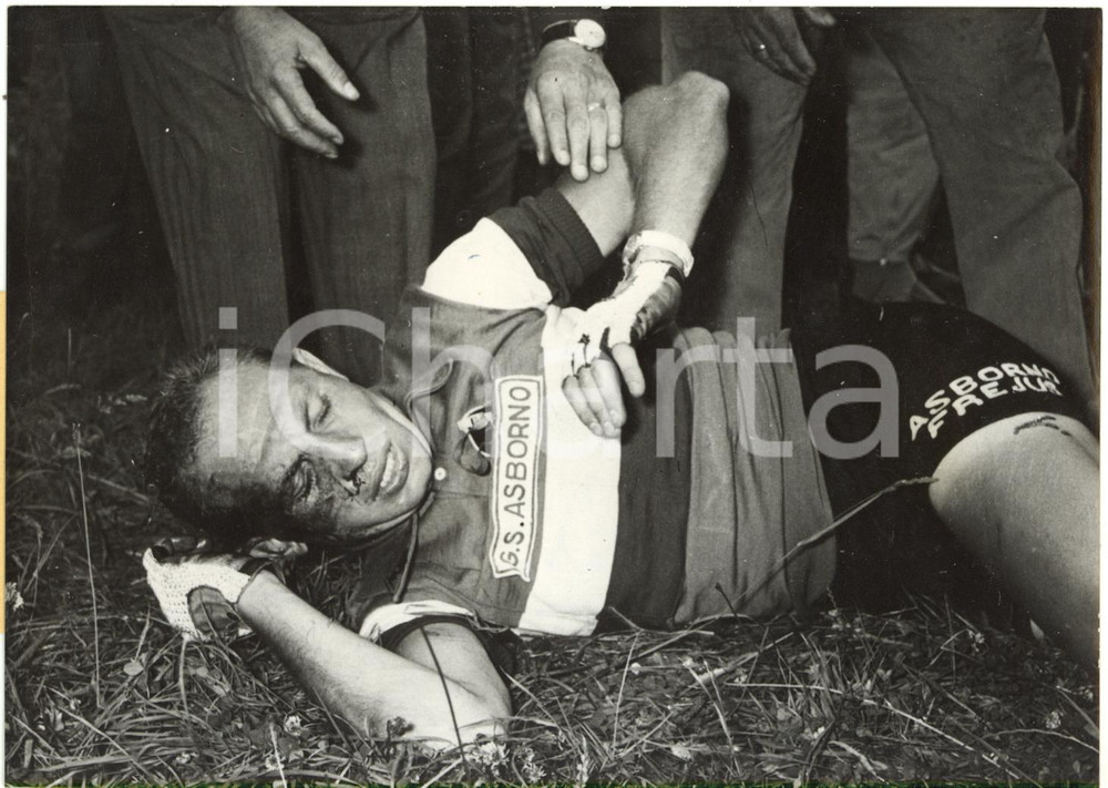 1958 TOUR DE FRANCE Tappa Saint Brieuc-Brest - Caduta di Giuseppe FALLARINI