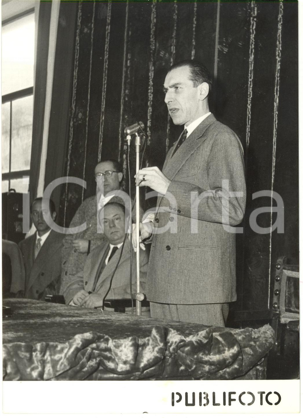 1957 NAPOLI Scuola industriale BERNINI - Dino DEL BO inaugura corsi "CIME" *Foto