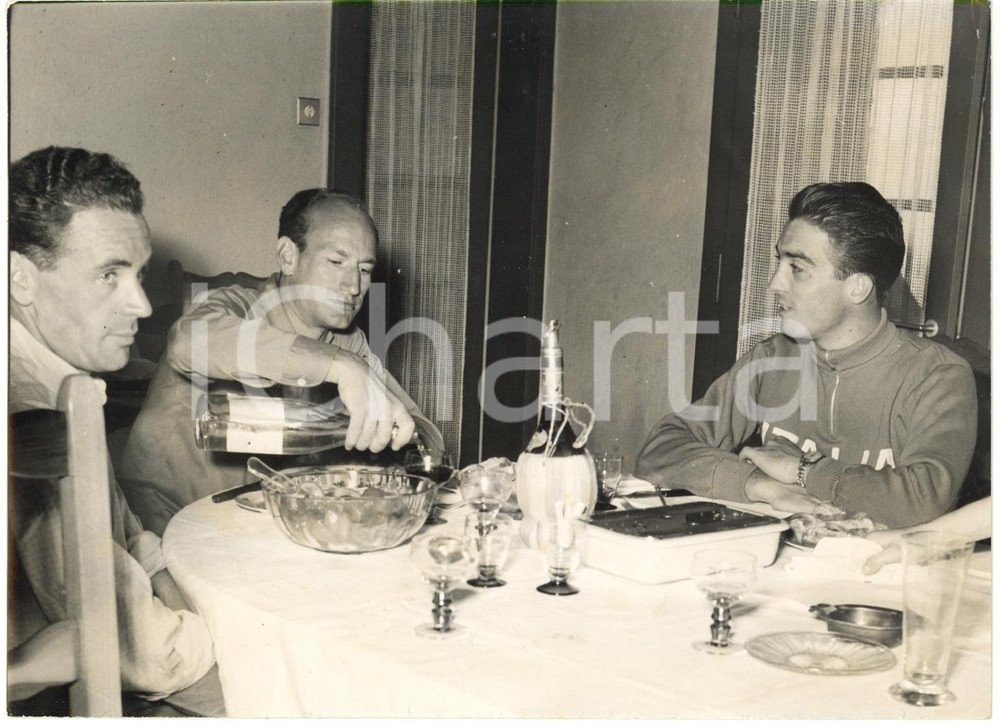 1953 LUGANO CICLISMO - Vittorio ROSSELLO Luciano MAGGINI Loretto PETRUCCI *Foto