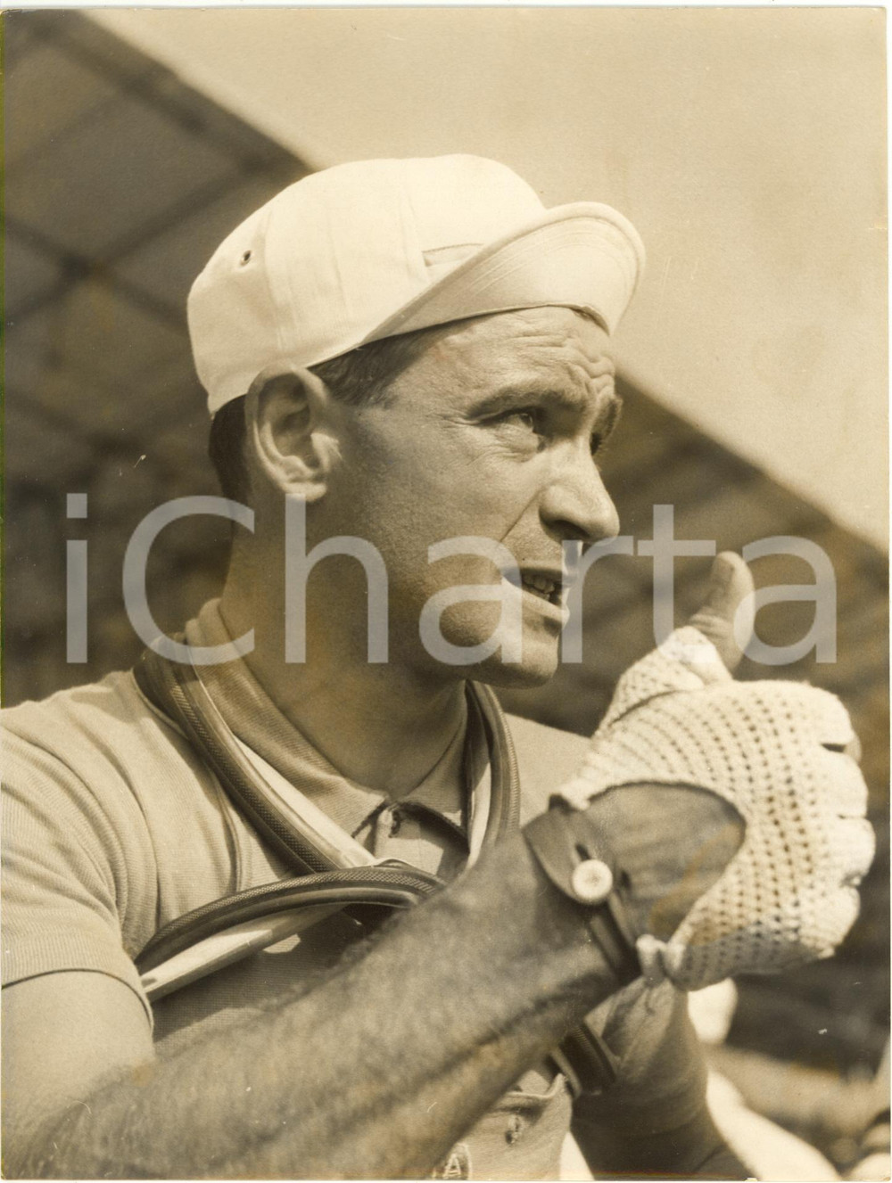 1953 LUGANO Mondiali CICLISMO SU STRADA - Giancarlo ASTRUA alla partenza *Foto
