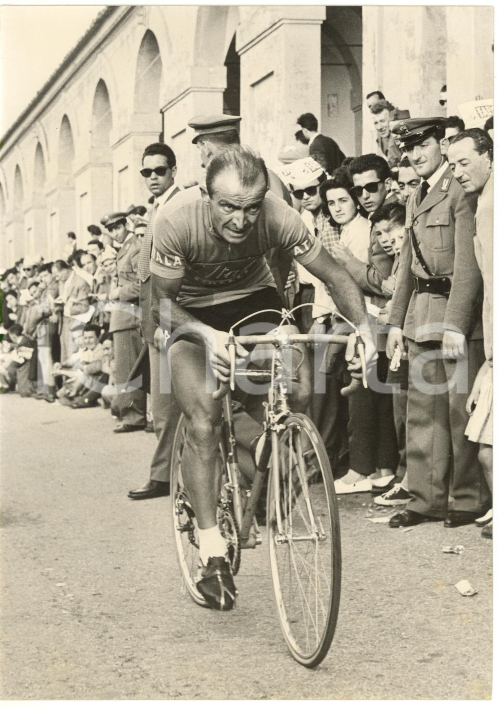 1955 GIRO D'ITALIA Tappa Scanno-Ancona - Giancarlo ASTRUA durante la gara *Foto