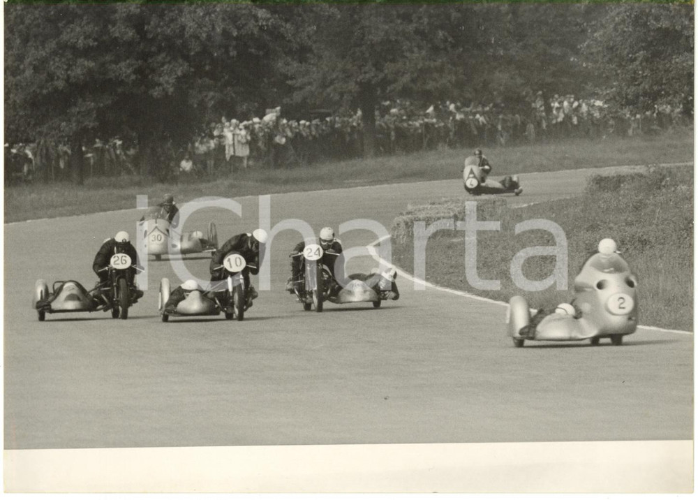 1955 AUTODROMO DI MONZA Gran Premio delle Nazioni - Gara categoria SIDECAR *Foto