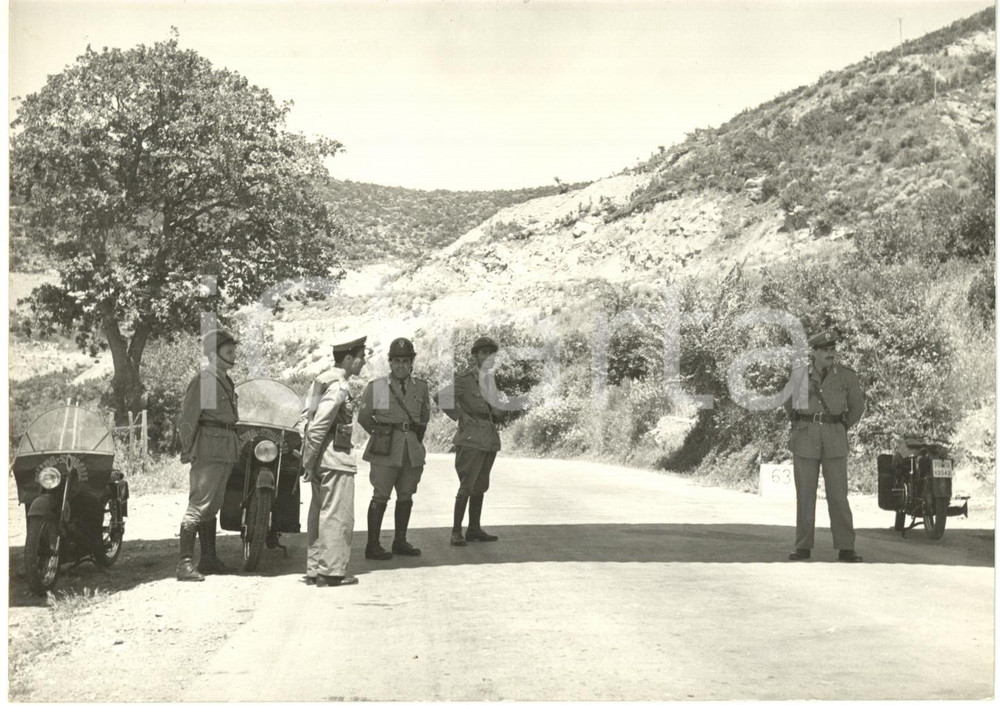 1954 ROMA Caso bandito Luigi DEIANA - Posto di blocco di POLIZIA STRADALE *Foto
