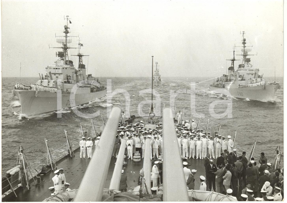 1956 MARINA MILITARE - Esercitazione cacciatorpediniere SAN MARCO e SAN GIORGIO