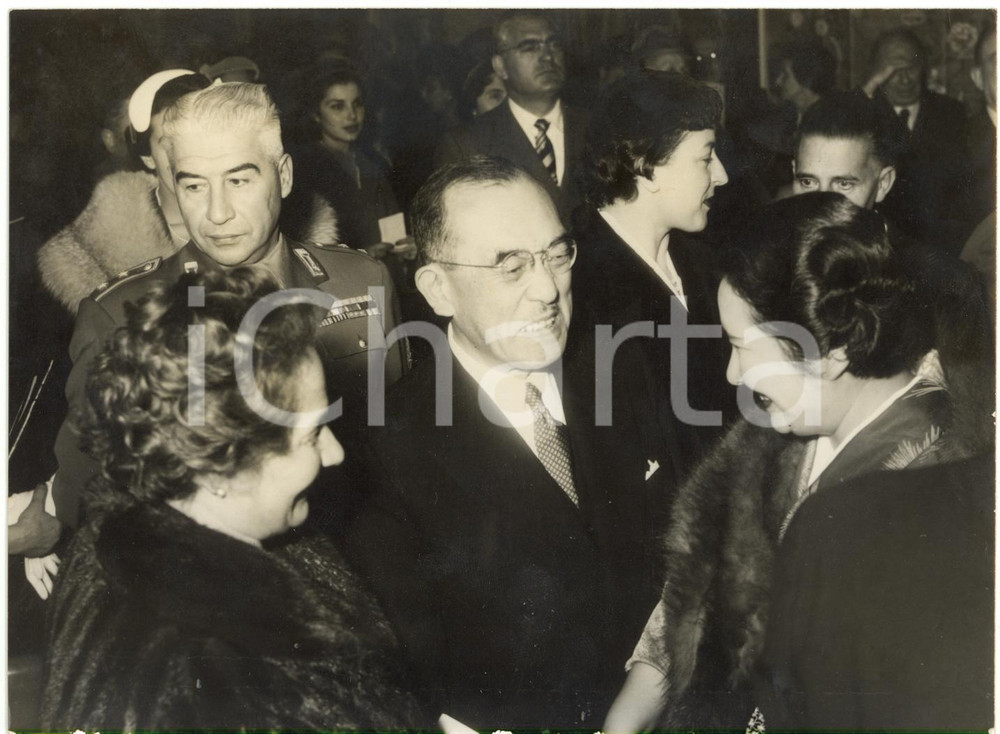 1954 MILANO - Ken HARADA a inaugurazione Mostra del Medio ed Estremo Oriente