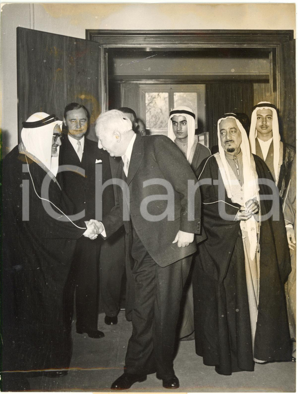1953 GERMANY - Abdallah SULEIMAN e Rashad PHARAON in visita diplomatica *Foto