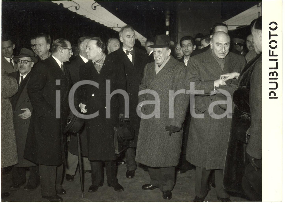 1955 ROMA - Massimo MAGISTRATI Pietro QUARONI Roger SEYDOUX Michele SCAMMACCA