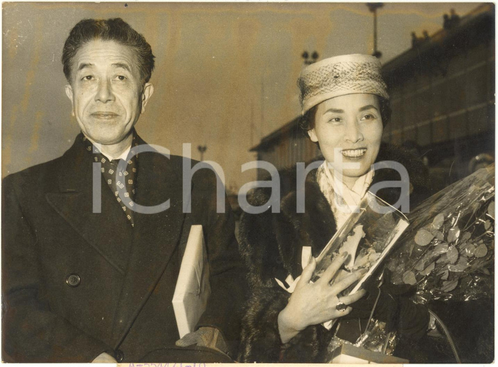 1957 PARIS ORLY - Arrivo di Tetsuro FURUKAKI nuovo ambasciatore del Giappone
