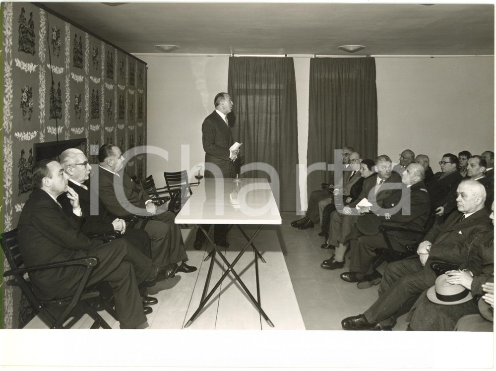 1958 MILANO MITAM - Discorso inaugurale di Dino ALFIERI *Foto 18x13 cm