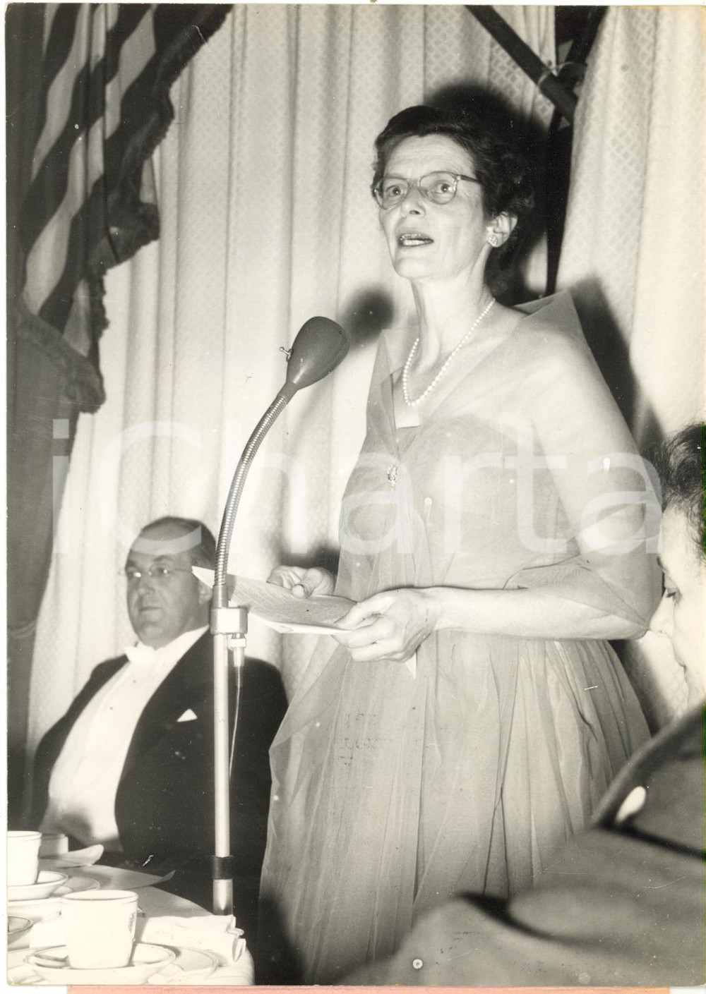 1953 ZURICH - Speech of Frances WILLIS American ambassador in Swiss *Photo 13x18
