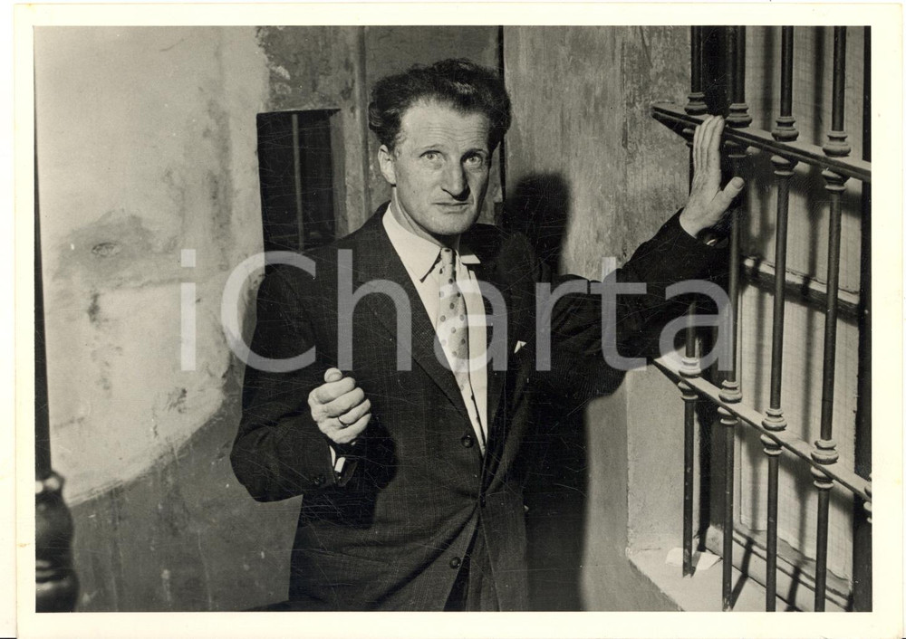 1958 TORINO Gerard CROISET in città per il delitto DIABOLICH (4) Foto 13x18