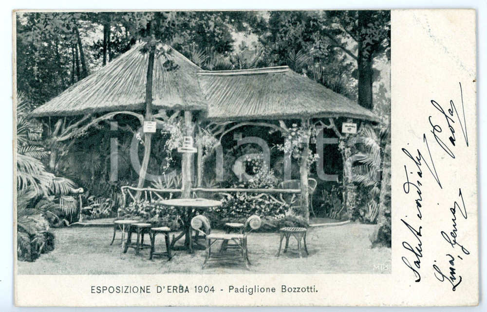 1904 1^ ESPOSIZIONE DI ERBA (CO) Padiglione cav. Erminio BOZZOTTI *Cartolina FP