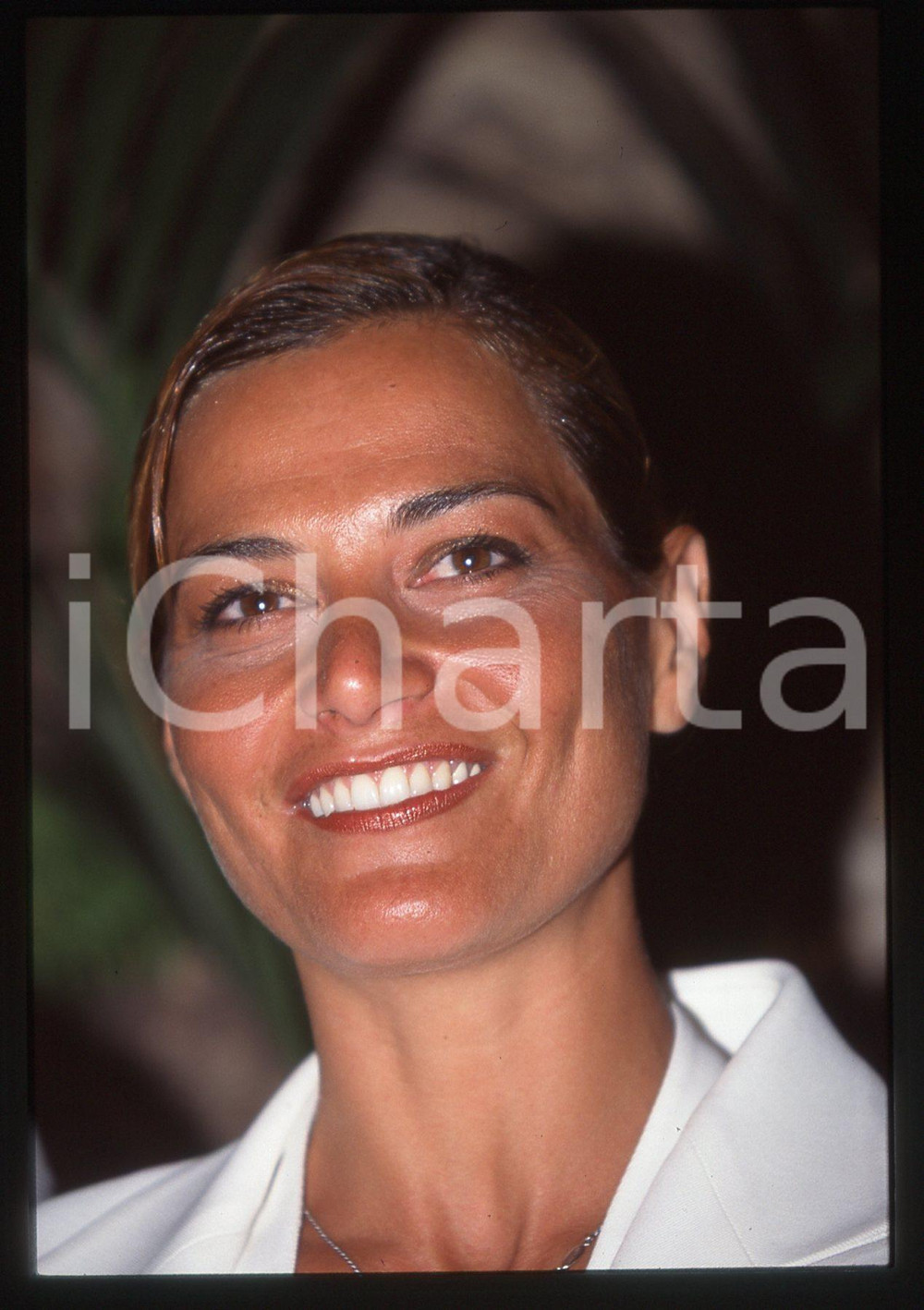35mm vintage slide* 2000 ca COSTUME Simona VENTURA Ritratto conduttrice (88)