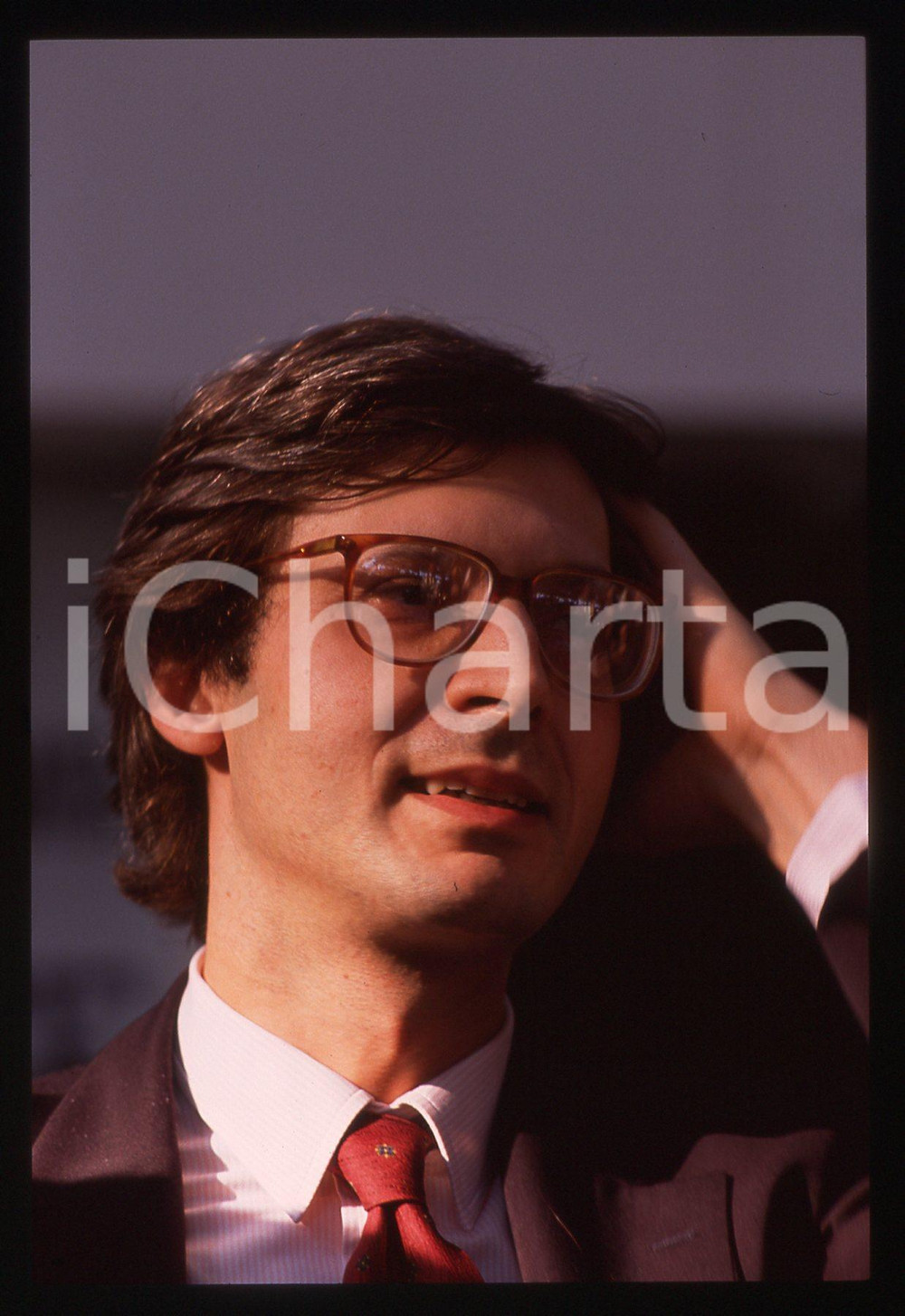 35mm vintage slide*1995ca COSTUME Vittorio SGARBI Ritratto del critico d'arte 28