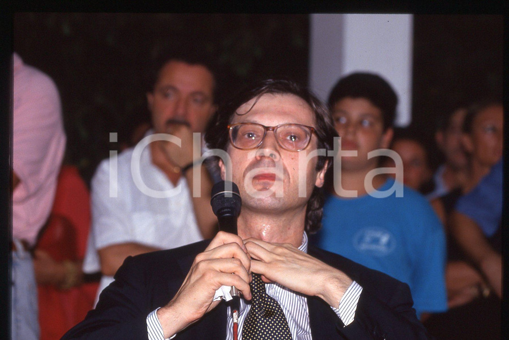 35mm vintage slide*1995ca COSTUME Vittorio SGARBI Ritratto del critico d'arte 40