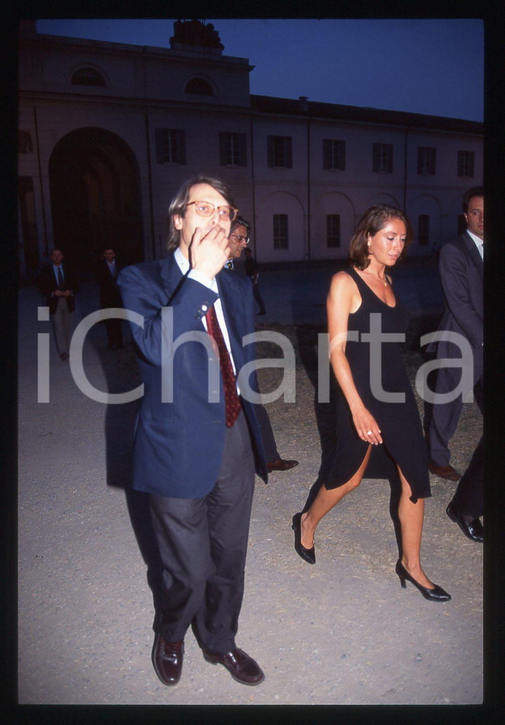 35mm vintage slide* 1995 ca COSTUME Vittorio SGARBI paparazzato 10