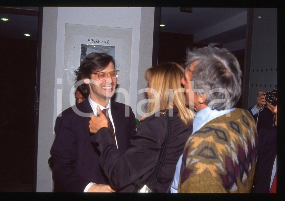 35mm vintage slide*1985ca COSTUME Walter CHIARI e Patrizia CASELLI paparazzati 2
