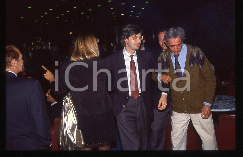 35mm vintage slide*1985ca COSTUME Walter CHIARI e Vittorio SGARBI - Ritratto 4