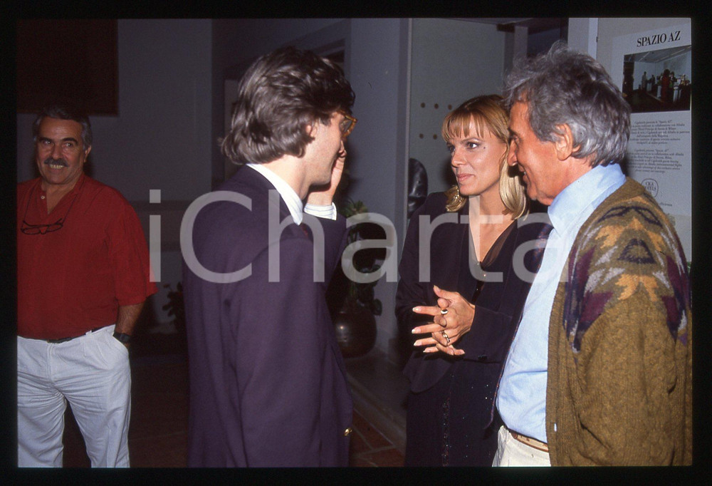 35mm vintage slide*1985ca COSTUME Walter CHIARI e Patrizia CASELLI paparazzati 5