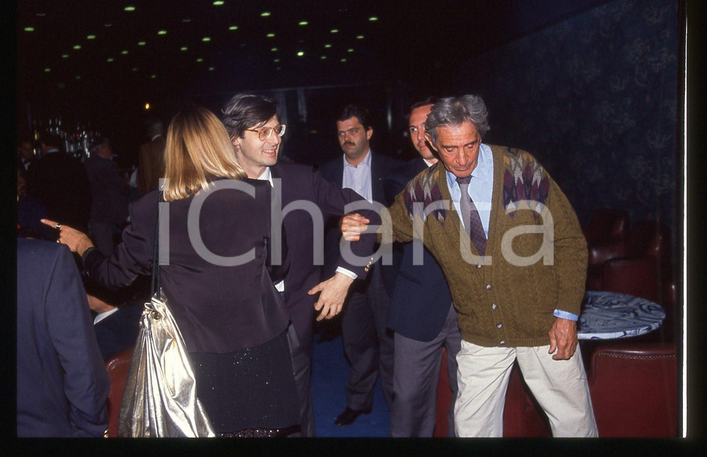 35mm vintage slide*1985ca COSTUME Walter CHIARI Vittorio SGARBI paparazzati 10