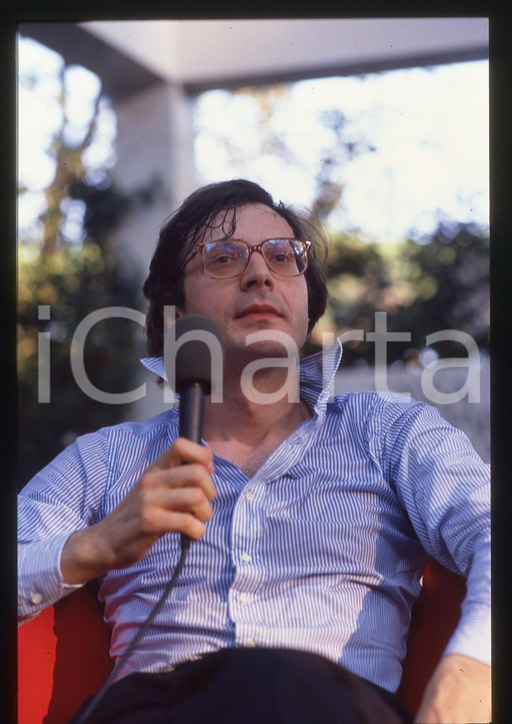 35mm vintage slide*1995ca COSTUME Vittorio SGARBI Ritratto del critico d'arte 65