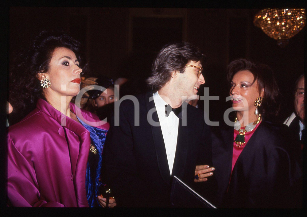 35mm vintage slide*1995ca COSTUME Ljuba RIZZOLI Vittorio SGARBI Rossella COMELLI