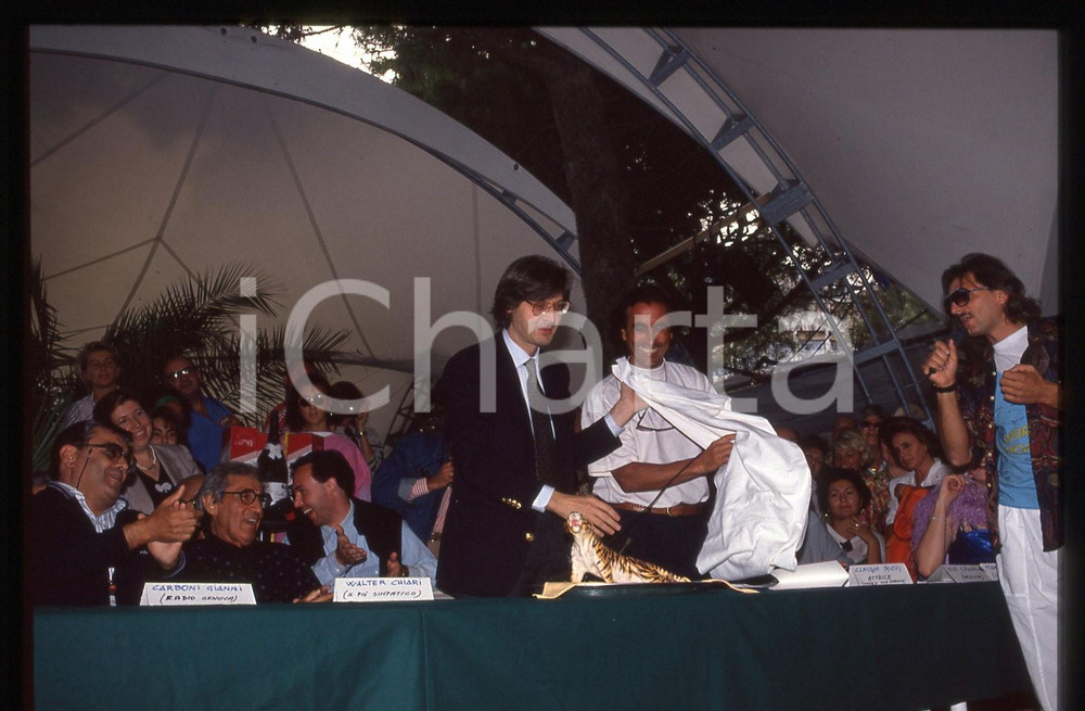 35mm vintage slide*1990ca ITALIA Vittorio SGARBI Walter CHIARI Gianni CARBONI