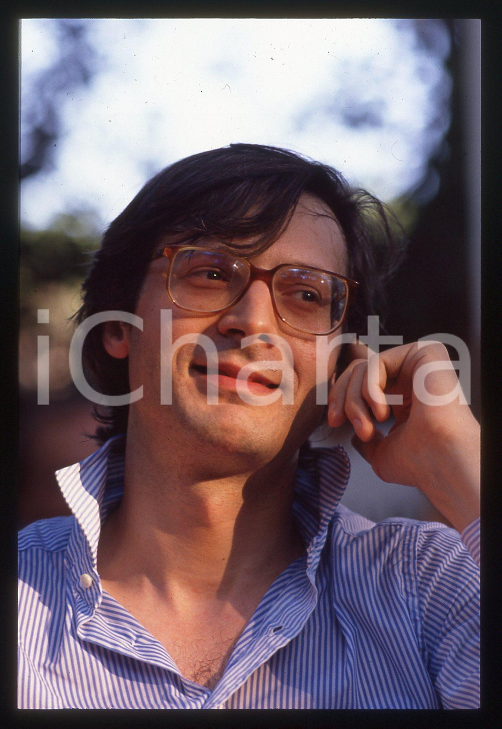 35mm vintage slide*1995ca COSTUME Vittorio SGARBI Ritratto del critico d'arte 74