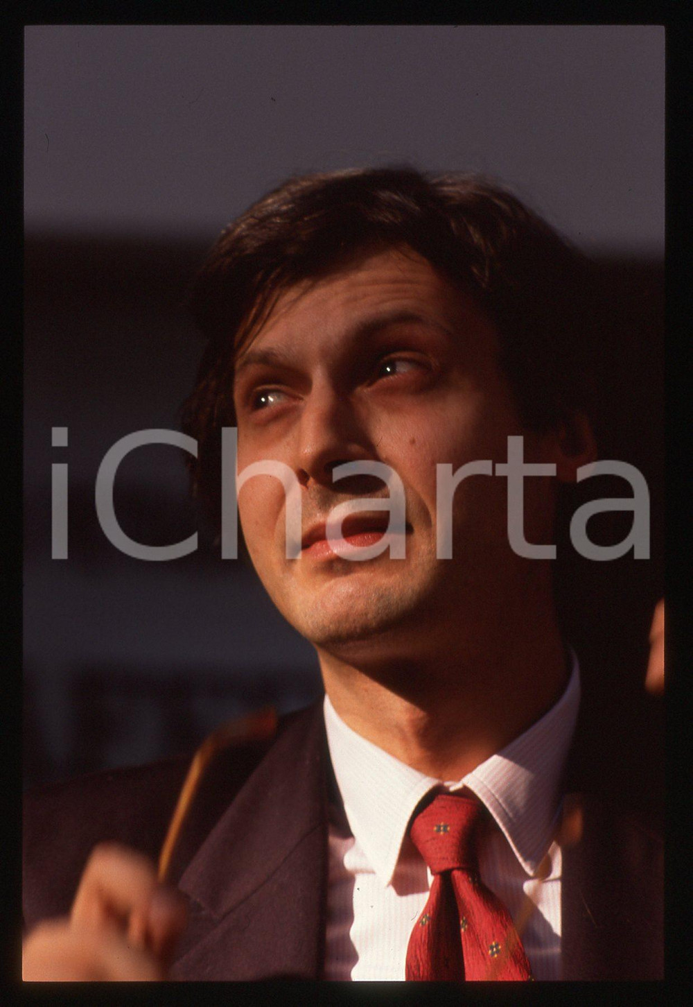 35mm vintage slide*1995ca COSTUME Vittorio SGARBI Ritratto del critico d'arte 84