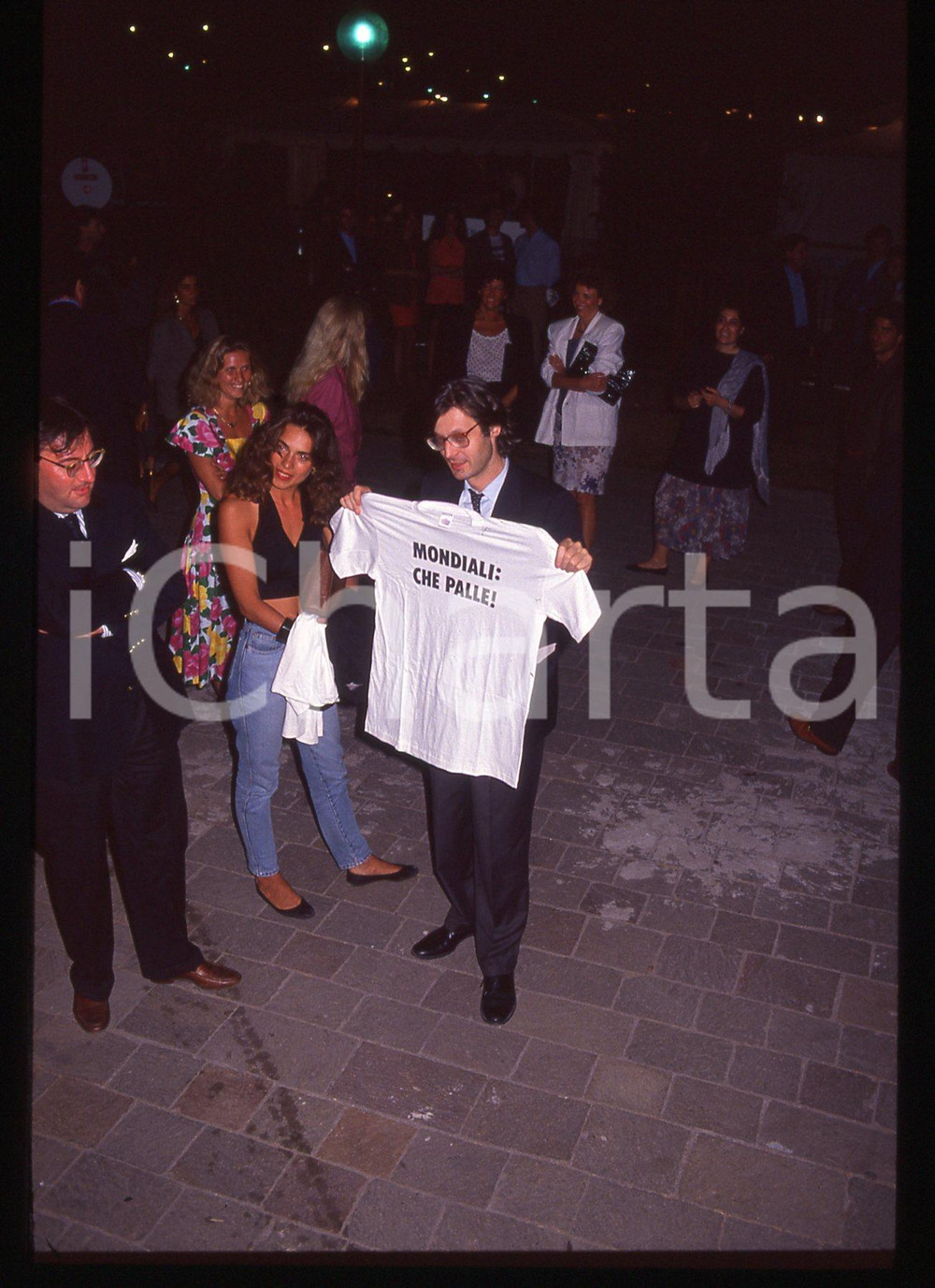 35mm vintage slide* 1994 COSTUME Vittorio SGARBI contro WORLD CUP USA '94 (2)