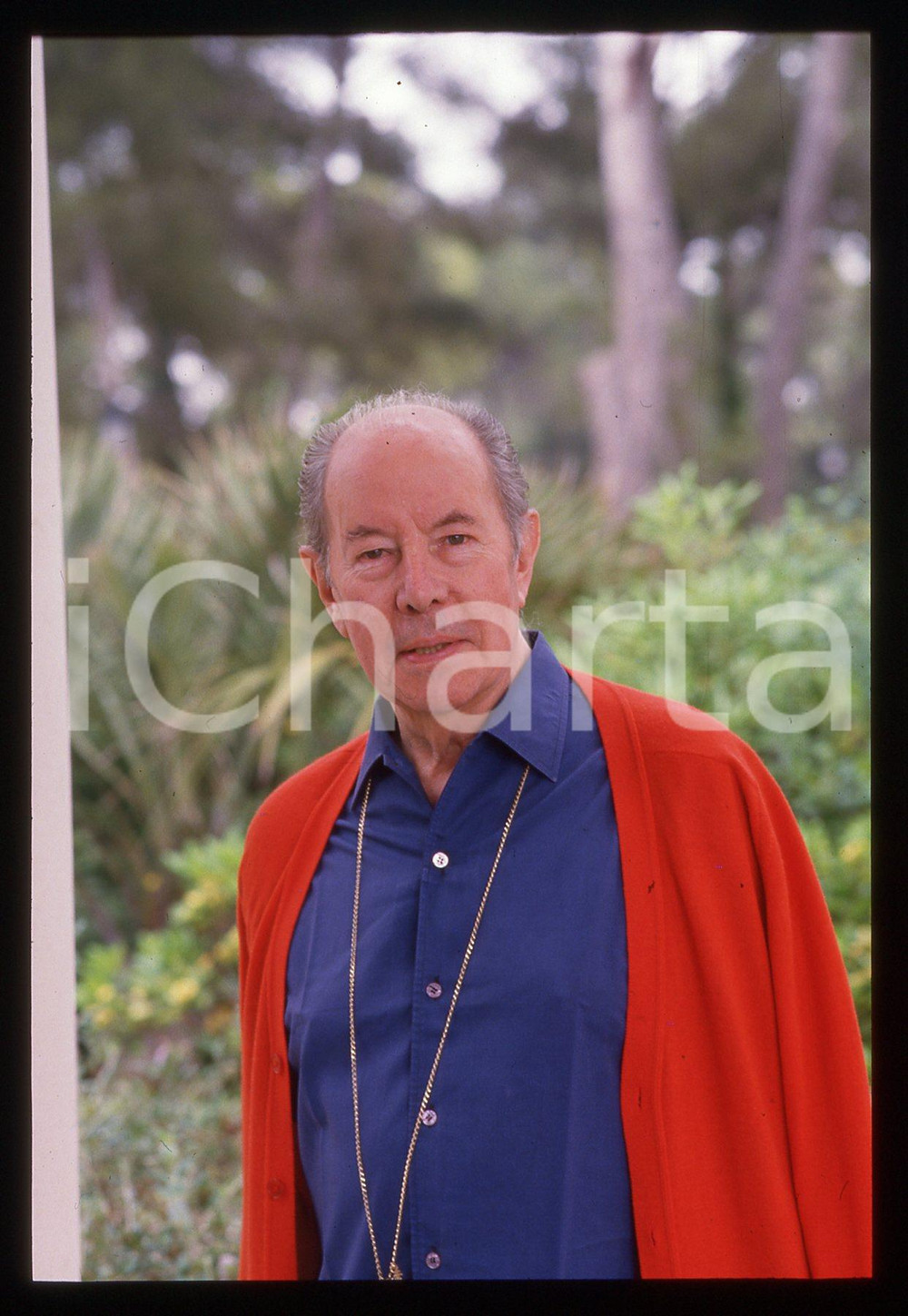 35mm vintage slide*1985 ca CANNES Terence YOUNG ritratto del regista 3