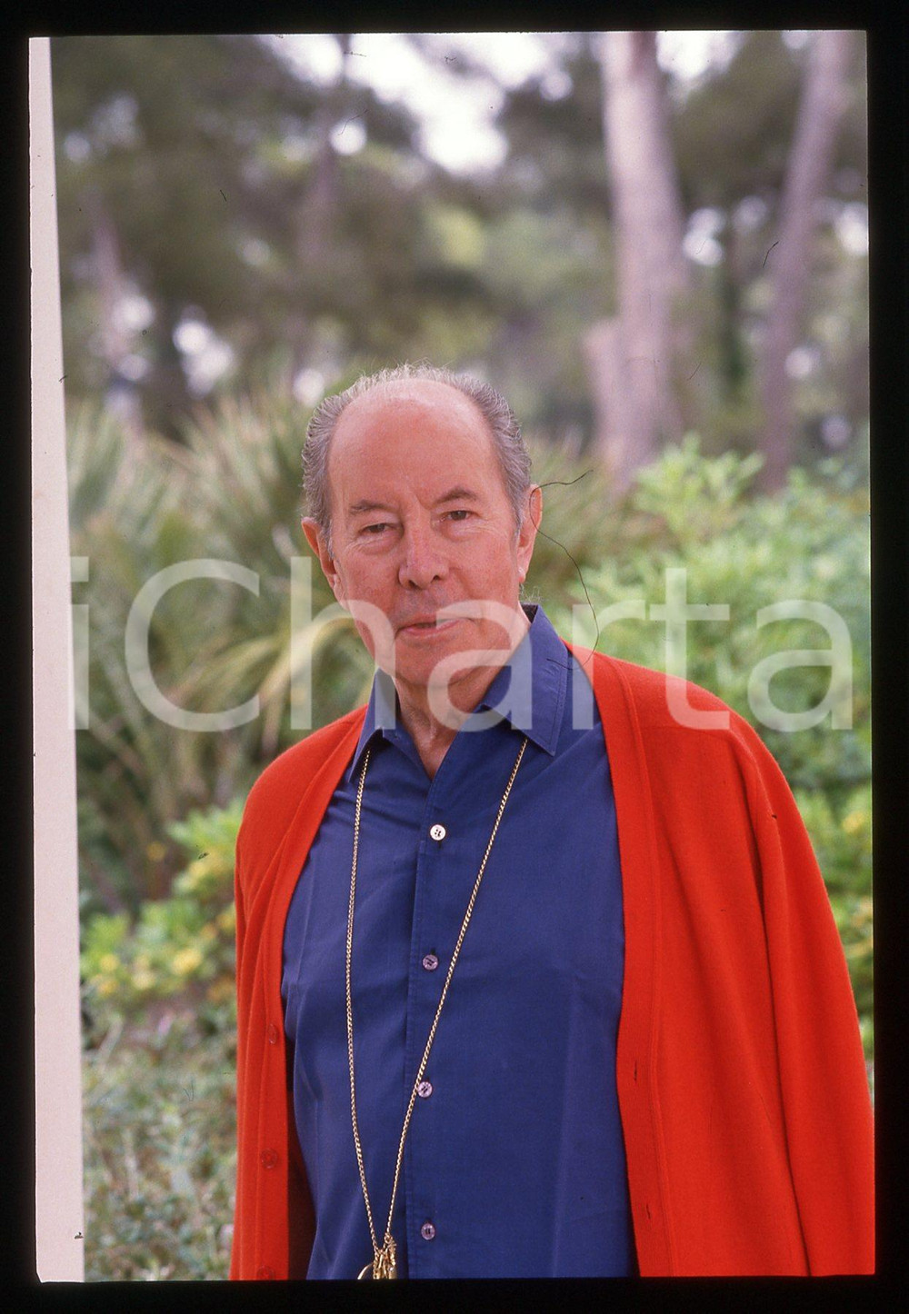 35mm vintage slide*1985 ca CANNES Terence YOUNG ritratto del regista 5