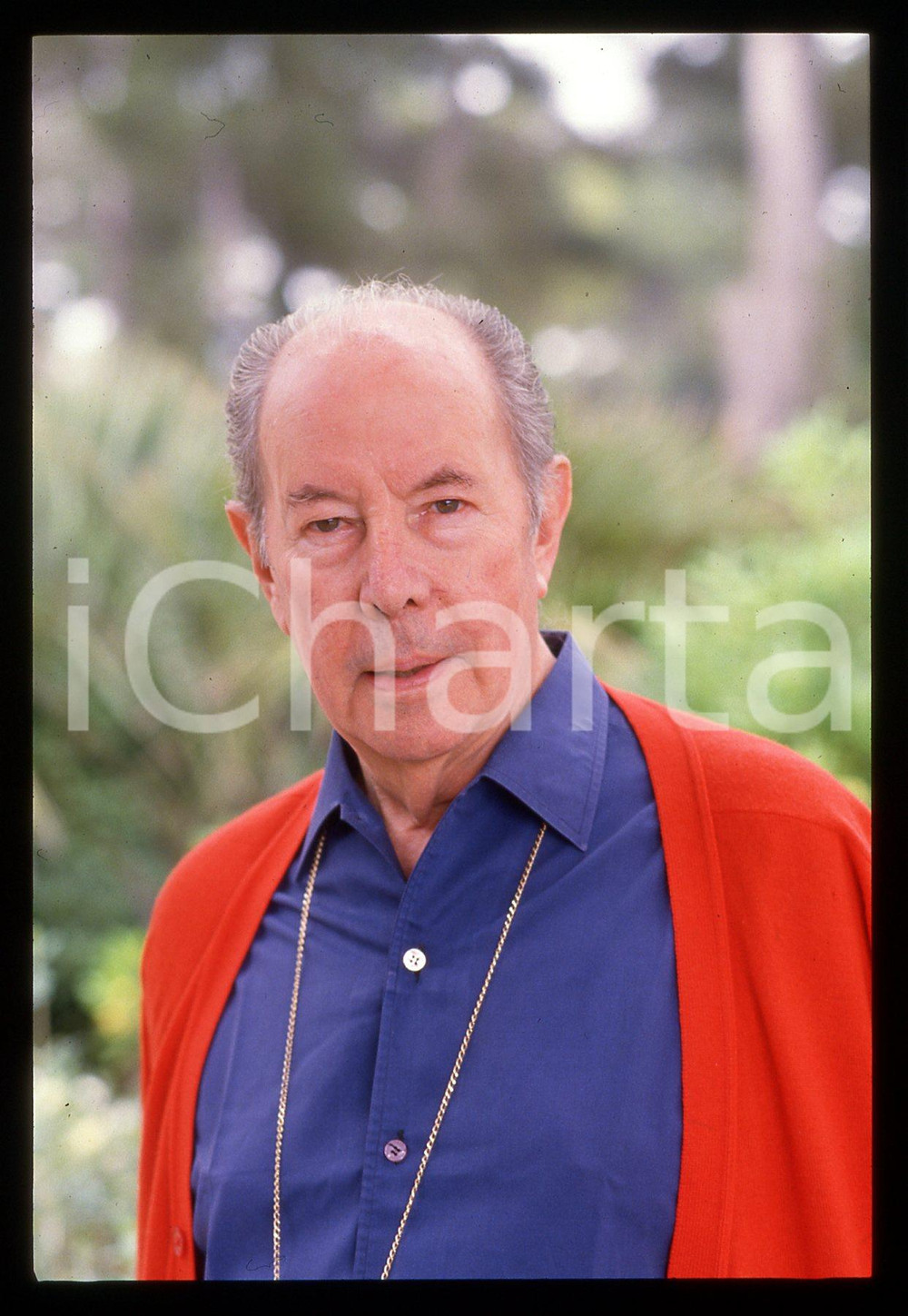 35mm vintage slide*1985 ca CANNES Terence YOUNG ritratto del regista 6