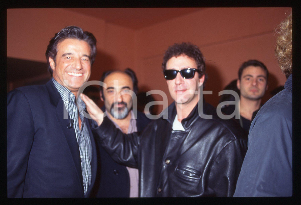 35mm vintage slide*1995 ROMA Francesco NUTI Alessandro HABER Christian DE SICA