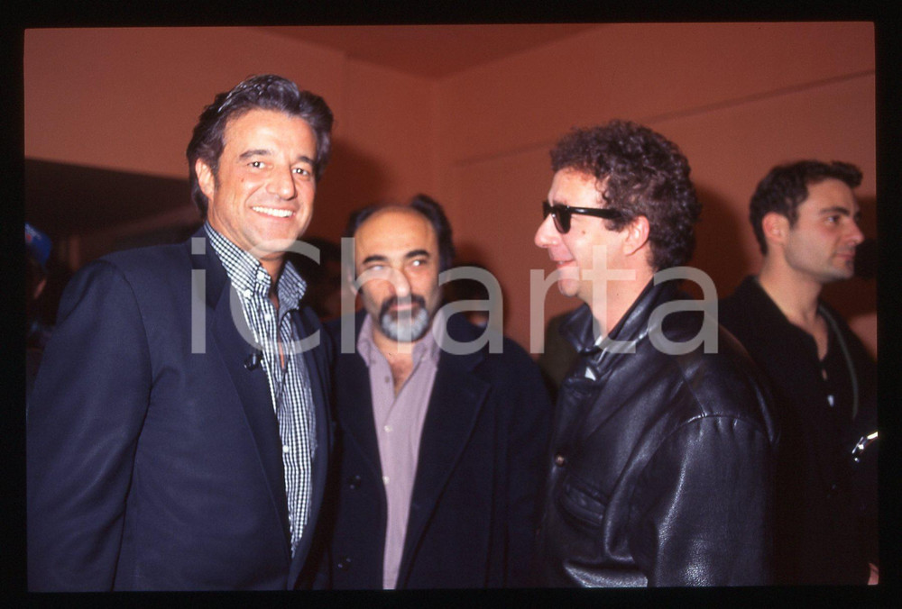 35mm vintage slide*1995 ROMA Christian DE SICA Francesco NUTI Alessandro HABER