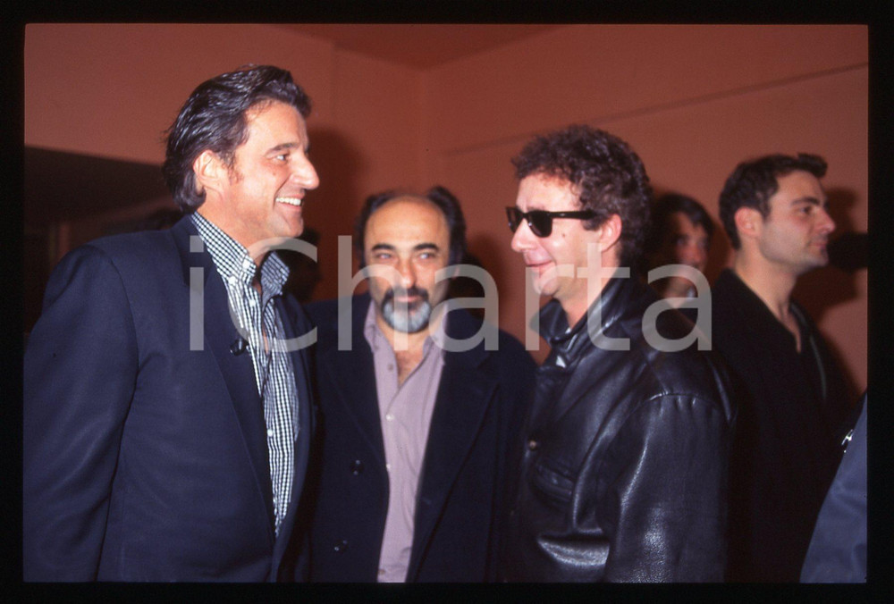 35mm vintage slide*1995 ROMA Christian DE SICA Francesco NUTI Alessandro HABER 3