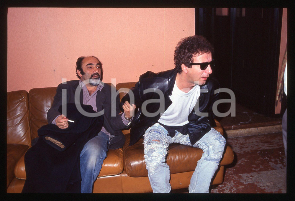 35mm vintage slide*1995 ROMA CINEMA Francesco NUTI Alessandro HABER Ritratto 3