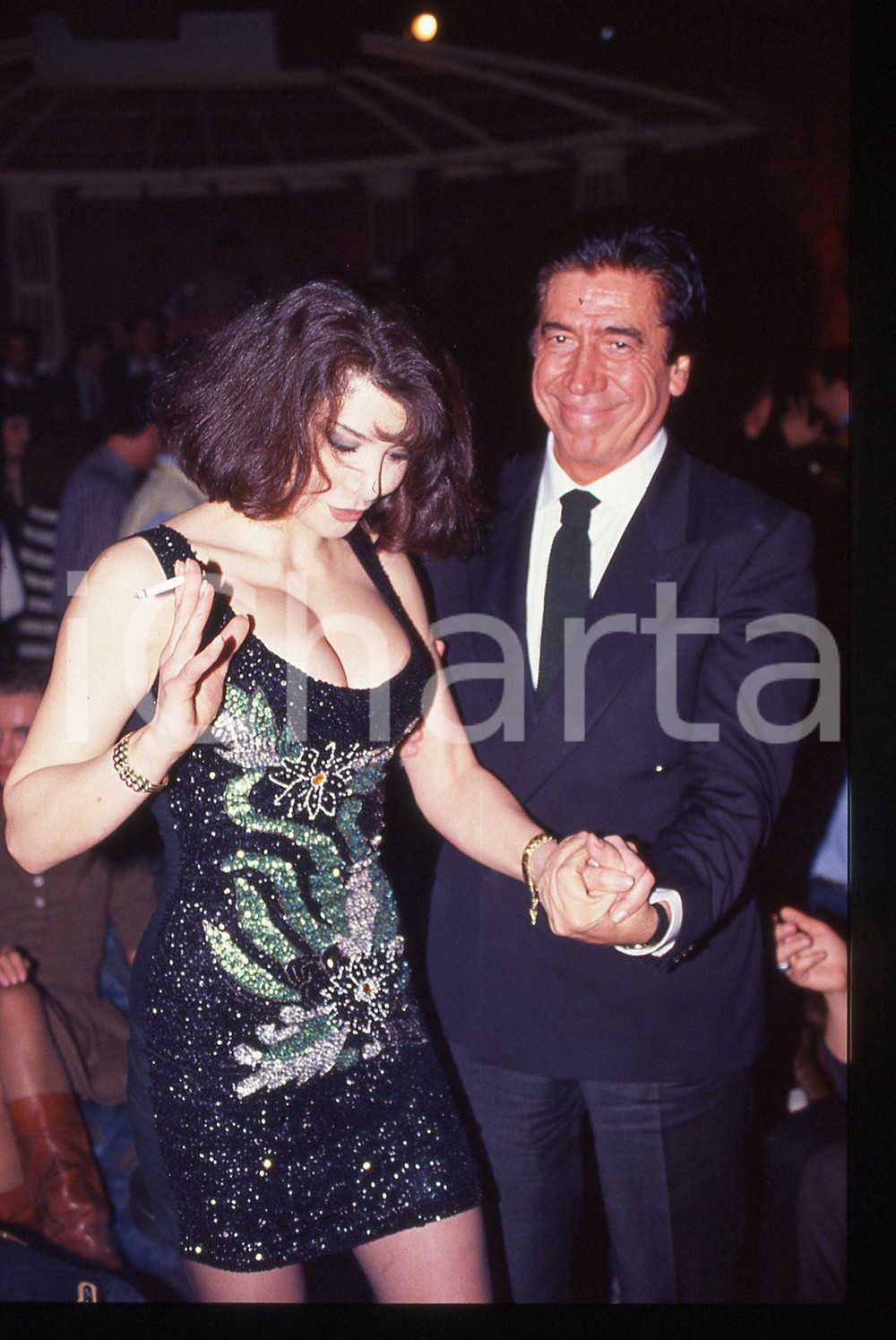 35mm vintage slide* 1990ca ROMA Carmen DI PIETRO Pier Luigi TORRI al GILDA 7