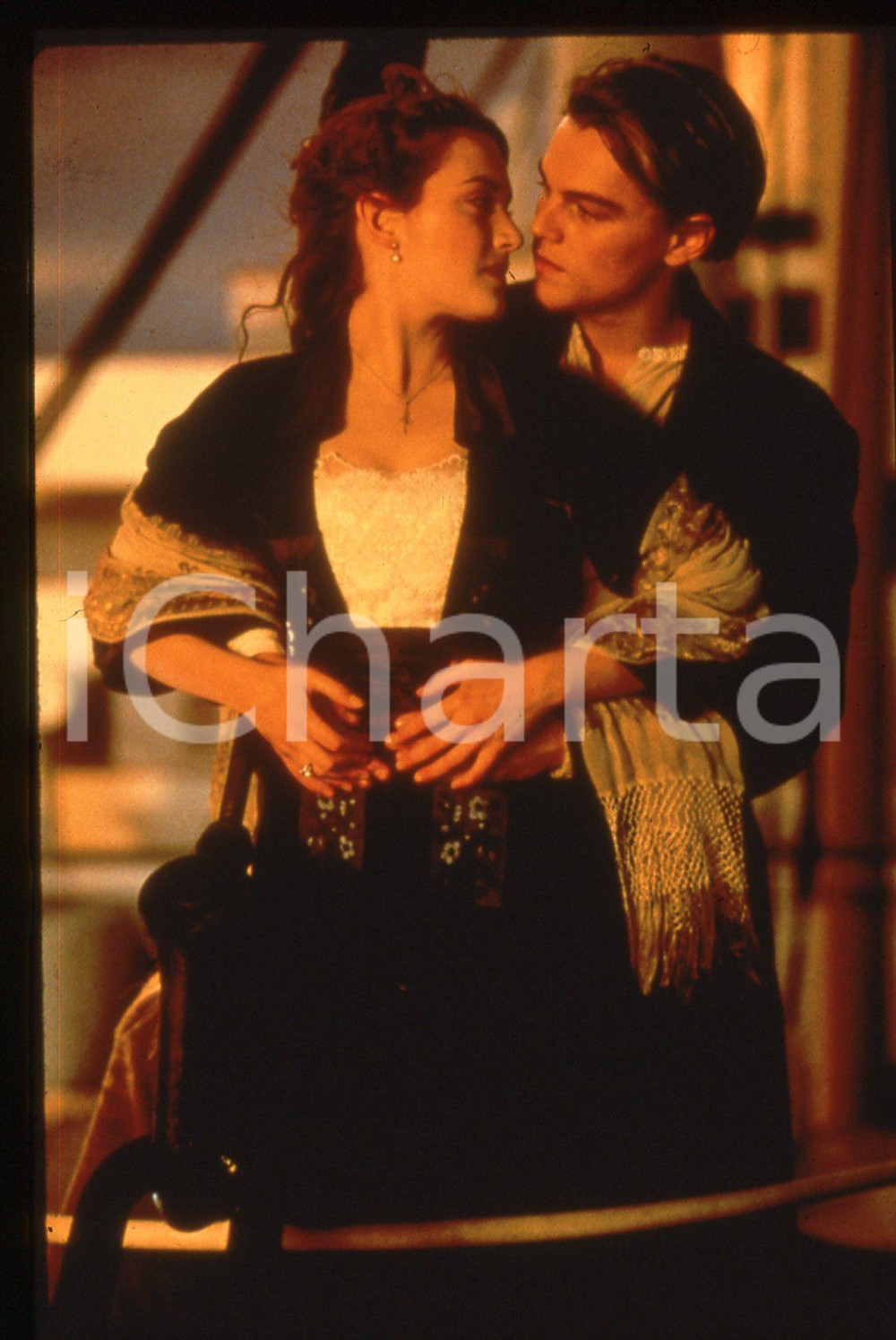 35mm vintage slide*1997 TITANIC Leonardo DiCAPRIO Kate WINSLET Scena del film