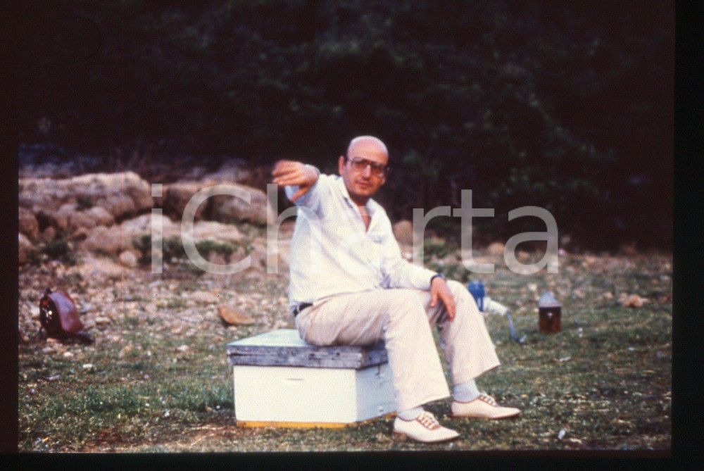 35mm vintage slide*1986 O MELISSOKOMOS Il regista Theo ANGELOPOULOS sul set  
