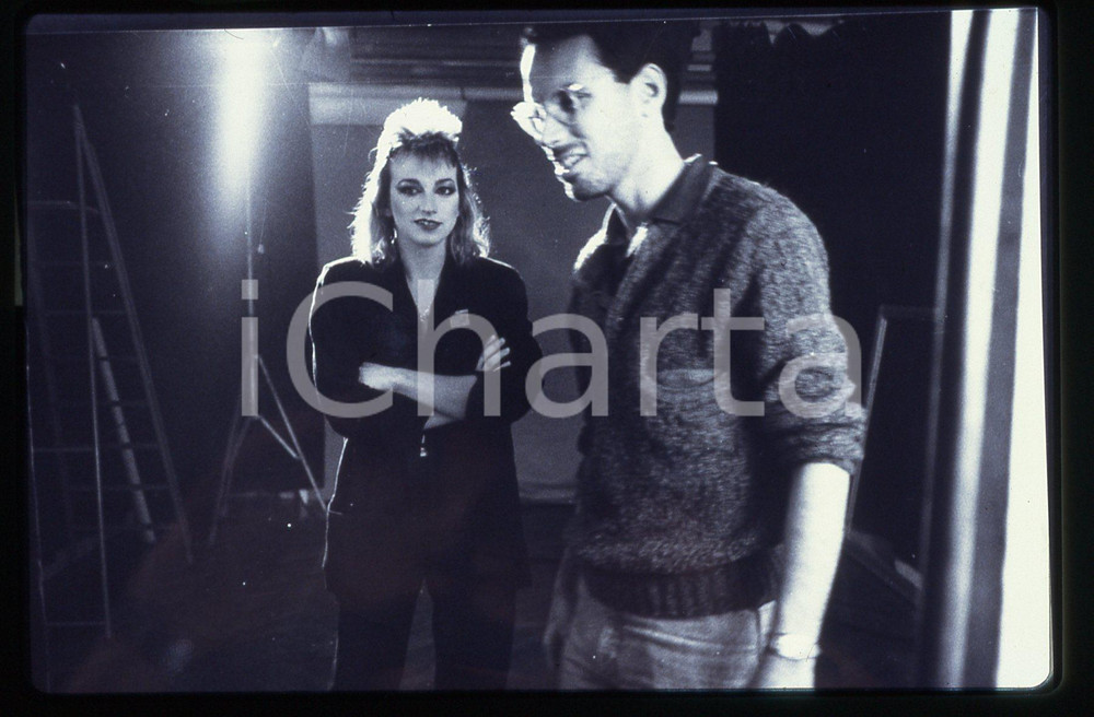 35mm vintage slide*1983 SOGNO DI UNA NOTTE D'ESTATE Gianna NANNINI sul set